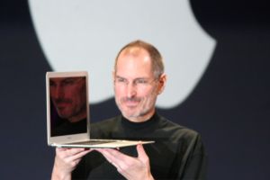 Steve Jobs with MacBook Air