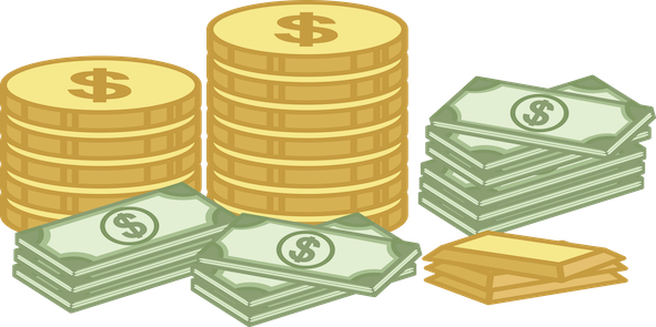 cash and gold coin finance money treasure cartoon vector illustration SBI 300243783