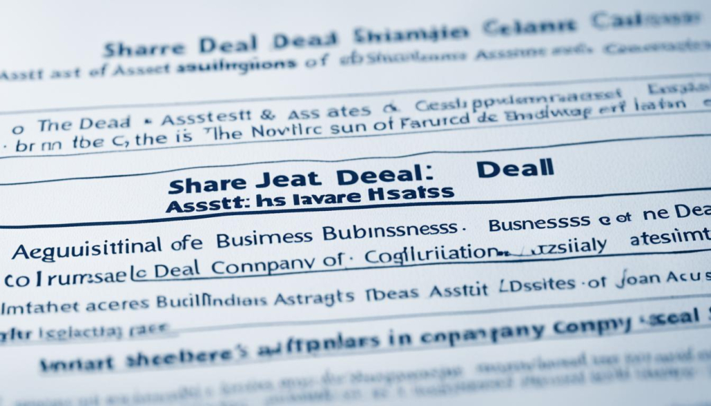 Share Deal vs. Asset Deal