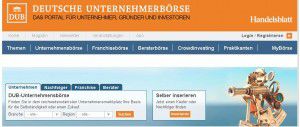 Unternehmen finden - Screenshot dub.de